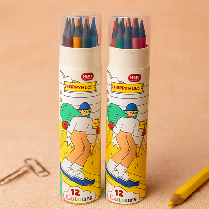 Kiqoo ColorBurst Pencils (12 Shades) 🌈✏️
