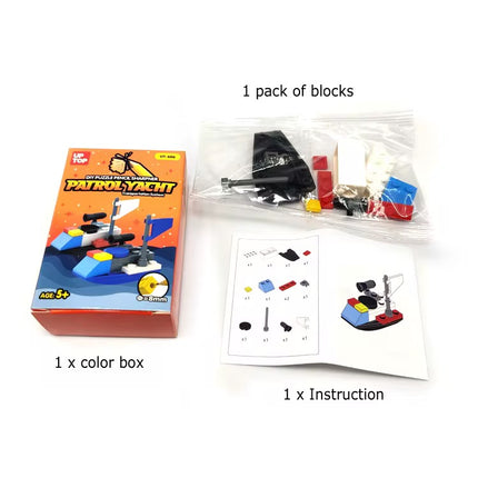 Kiqoo Lego Boat Sharpener 🚤✏️
 (Patrol Yacht)