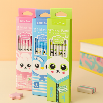 Kiqoo FunStick Pencils 🐼🐧🐰 ✏️