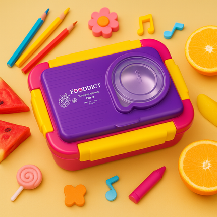 Kiqoo Moly Poly Funbite Bento Lunch Box