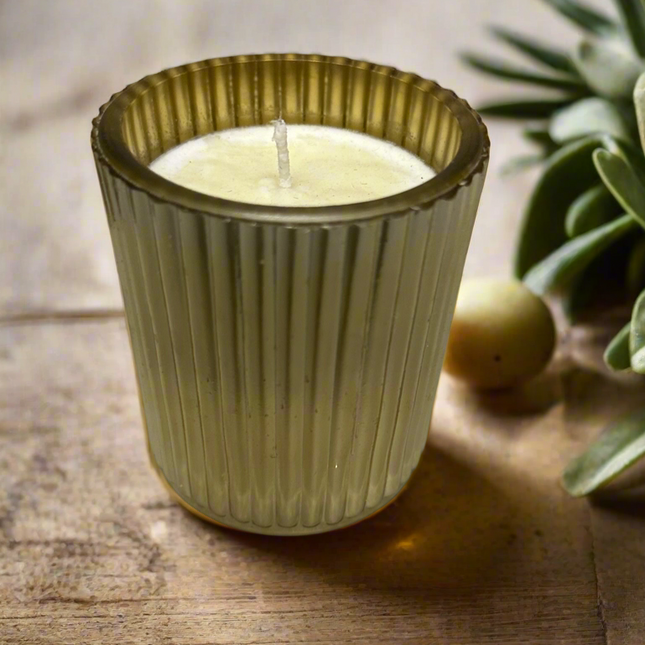 Scented candle in a lined cup - KIQOO