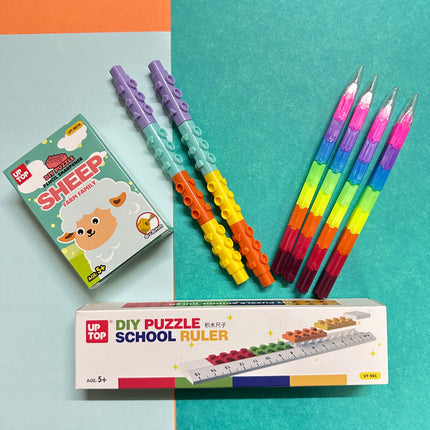 Lego build & play stationery combo - KIQOO