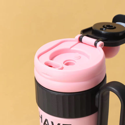 Double drink insulated cup
