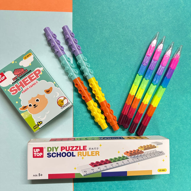 Lego build & play stationery combo - KIQOO