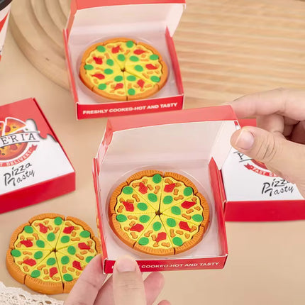 Kiqoo Pizza Eraser Box 🍕