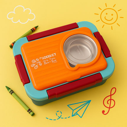 Kiqoo Moly Poly Funbite Bento Lunch Box