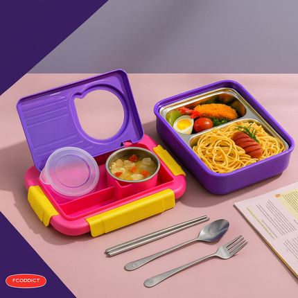 Kiqoo Moly Poly Funbite Bento Lunch Box
