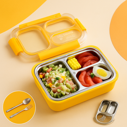 Kiqoo Bright Bite Bento Leak-Proof Lunch Box