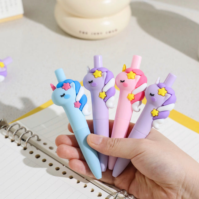 Cute Unicorn Cartoon Pen – Colorful Fantasy Stationery