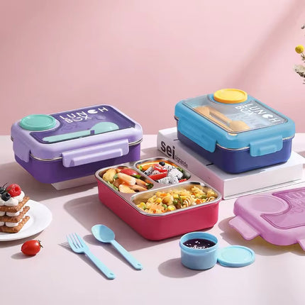Fresh Bento 3-compartment Lunch Box - KIQOO