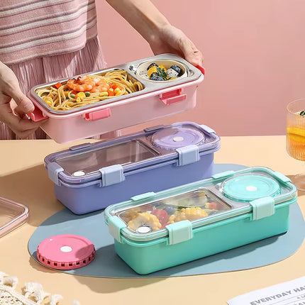 Sleak 2-Compartment Bento Lunch Box - KIQOO