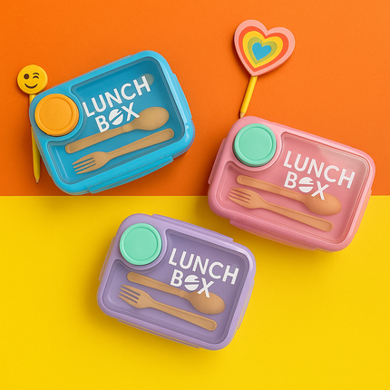 Fresh Bento 3-compartment Lunch Box - KIQOO