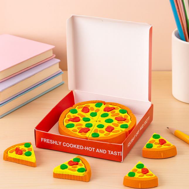 Kiqoo Pizza Eraser Box 🍕