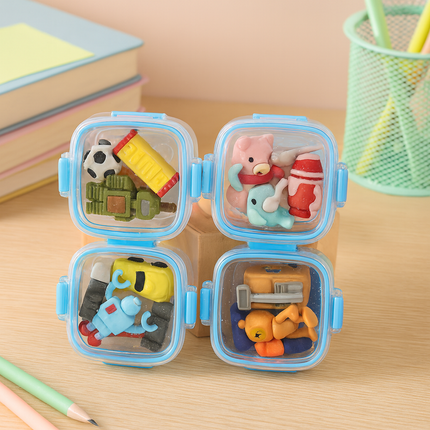 Kiqoo Tiffin Eraser Box 🍱 (Assorted)