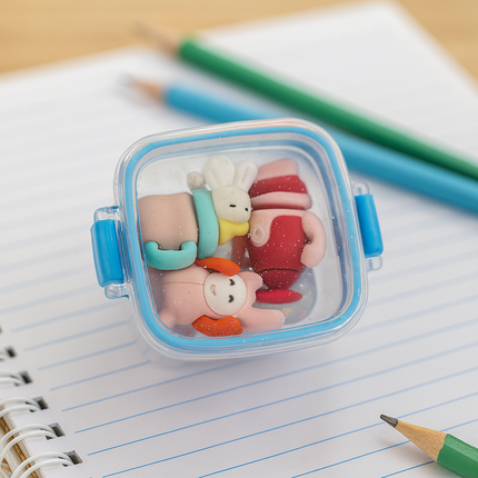 Kiqoo Tiffin Eraser Box 🍱 (Assorted)