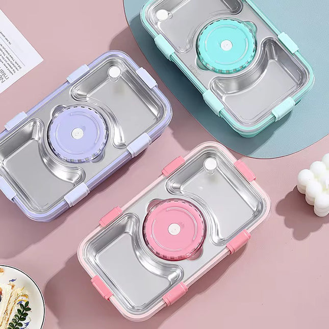 3-Compartment Bento Lunch Box - KIQOO